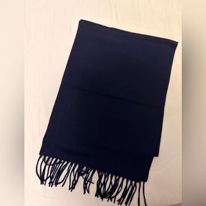 J. Crew Navy 100% Cashmere Scarf